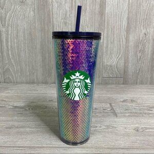 Nwt Starbucks purple sequin Christmas 2020 tumbler coffee cup